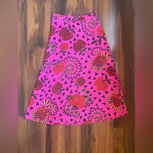 Farm Rio Pink Snake Lenzing Ecovero Midi Skirt